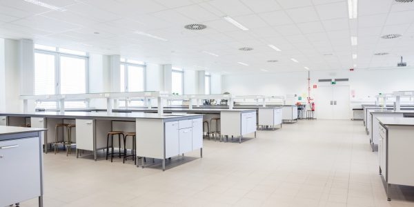 university lab study room for scientes in a large building